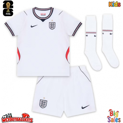 England Anthony Gordon #18 Replica Home Stadium Kit for Kids World Cup 2026 Short Sleeve (+ pants)